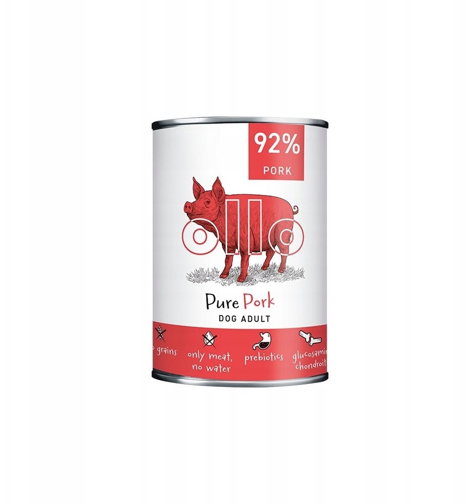 Triton Ollo Pure Hypoalergiczna Mokra karma dla psów dorosłych - Wieprzowina 400 g