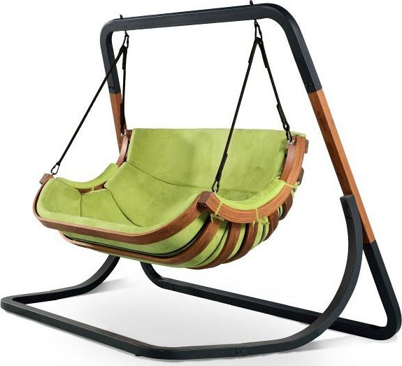 Elior Zielony wiszący fotel ogrodowy - Pasos 4X