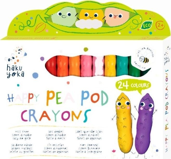 Kredki Uśmiechnięte fasolki 24 kolory