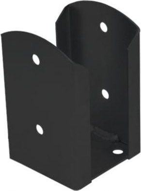 Domax Podstawa słupa przykręcana 91x150x2,0mm czarna