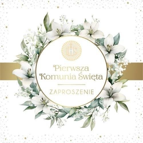 Zaproszenie Komunia (10szt)
