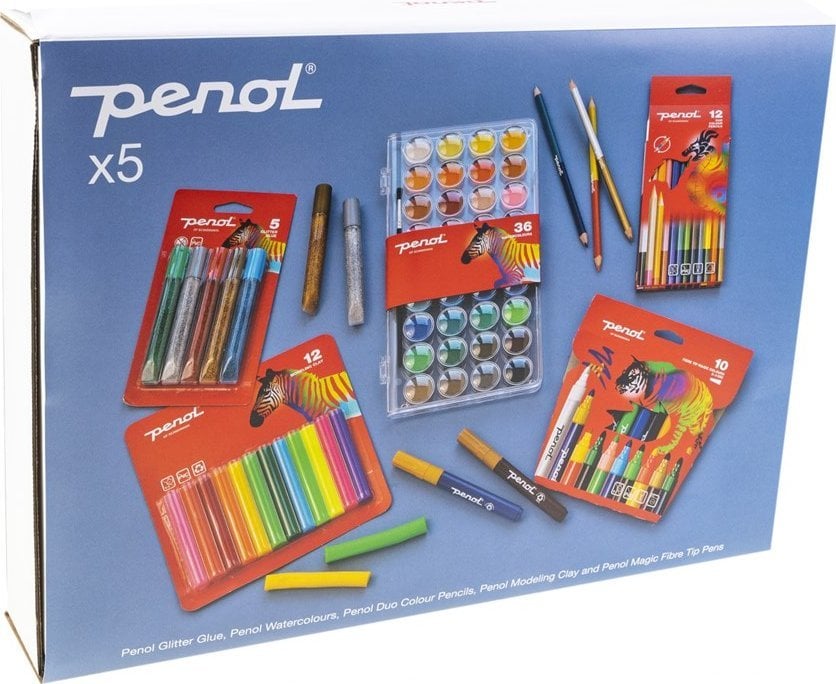 Penol Penol Krea æske - med 5 dele