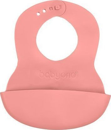 BabyOno 835/04 ŚLINIAK KIESZONKA REGULOWANE ZAPIĘCIE RÓŻOWY