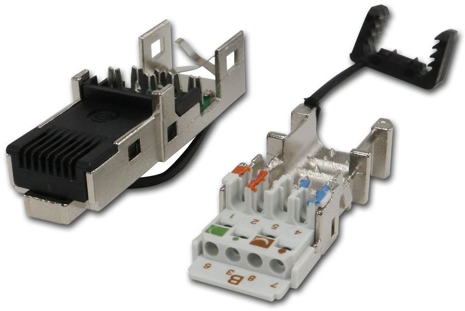 Telegärtner J80026A0046, RJ45, Black, Stainless steel