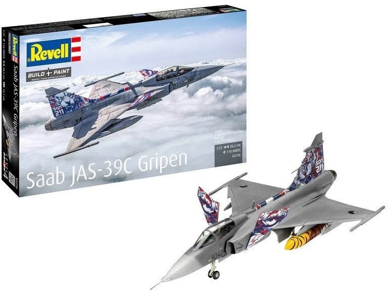 Model plastikowy Samolot SAAB Jas 39C Gripen 1/72 Revell