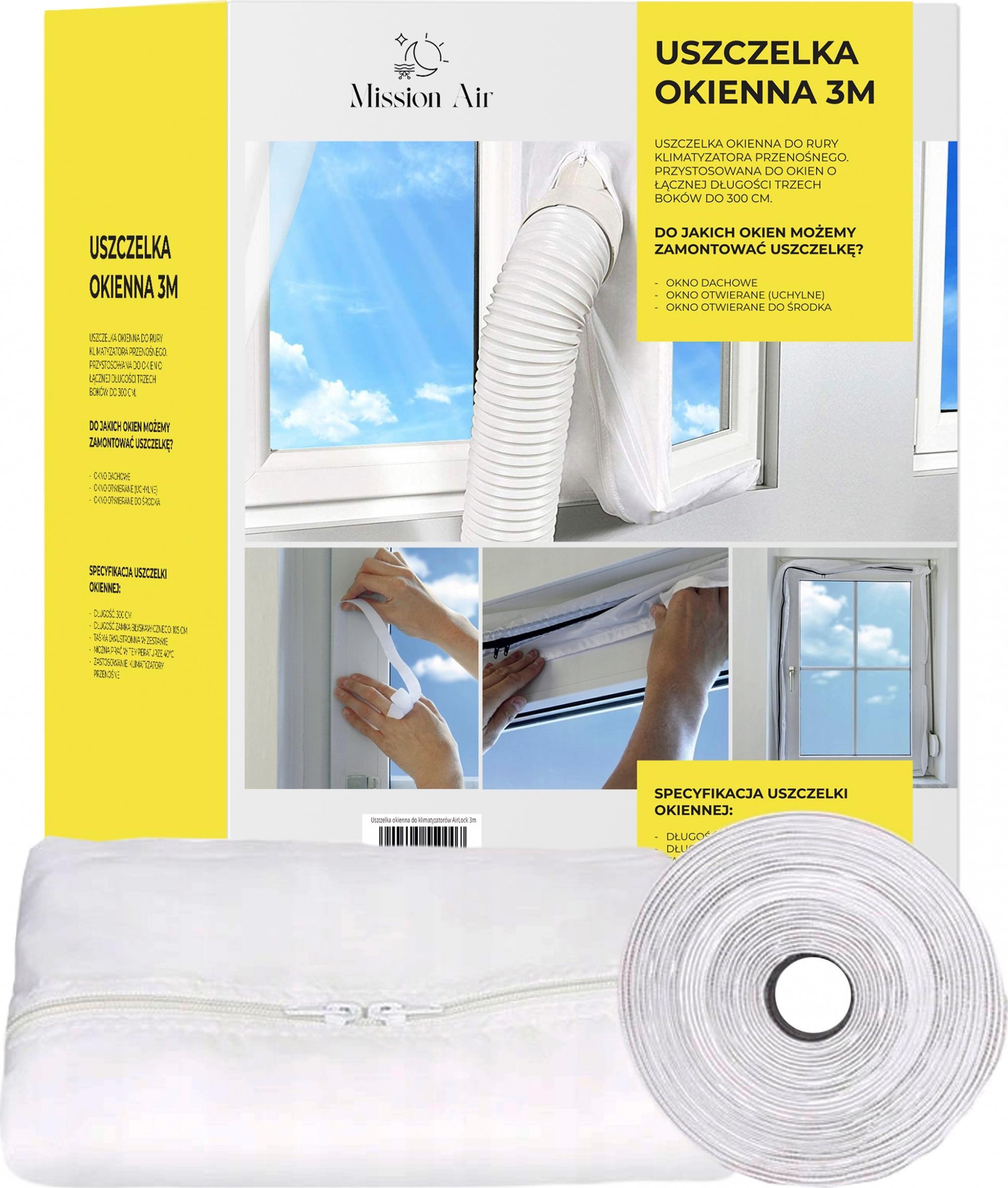 Mission Air Uszczelka okienna do klimatyzatorów AirLock 3m