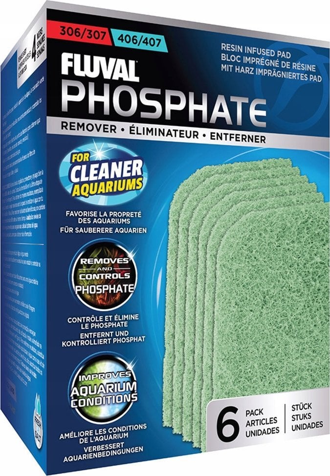 Fluval Wkład redukujący fosforany 307/407 Phosphate Remover, 6szt./op.