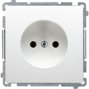 Kontakt-Simon Gniazdo wtyczkowe pojedyncze przesłony 16A biały (BMG1z.01/11)