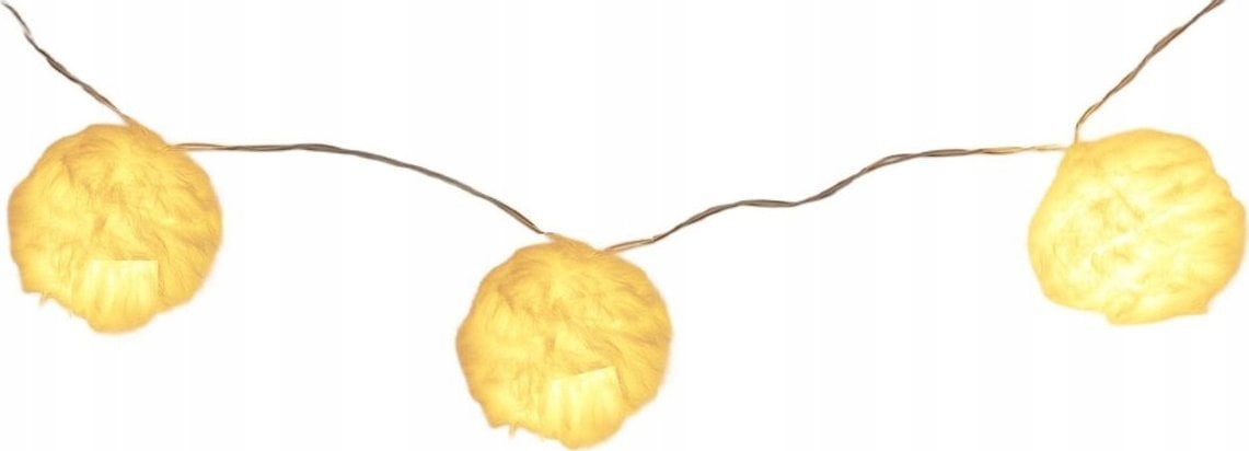 Lampki choinkowe Christmas decoration LAMPKI DRUCIKI NA BATERIE GIRLANDA 50MM LED CIEPŁY BIAŁY