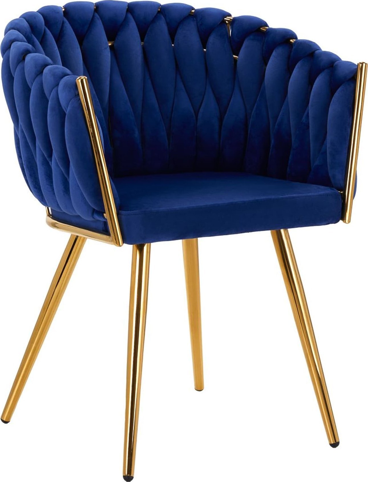 Activeshop 4Rico krzesło QS-GW06G aksamit granatowe