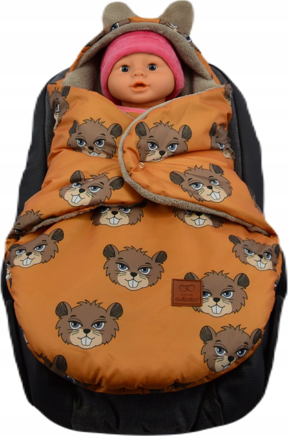 Culbags ŚPIWOREK MYSZKA NOSIDŁO FOTELIK WÓZEK ORTALION MUSZTARDA BOBRY MINKY LATTE