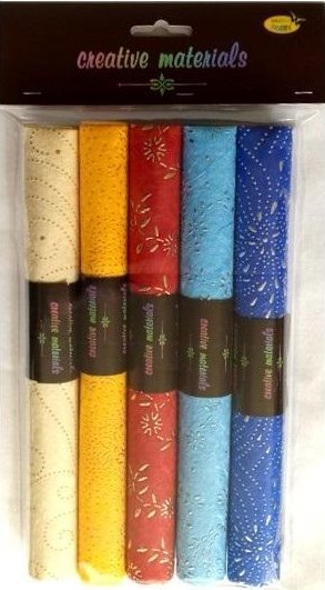 Papier czerpany ozdobny gm 140 25x35cm 5 ark