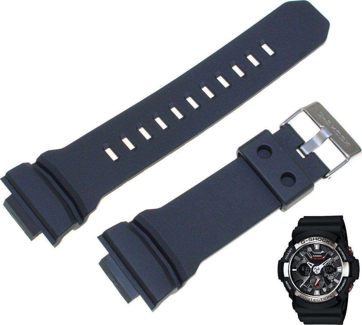 Casio Pasek do zegarka Casio G-Shock GA-200 czarny 10400762 .