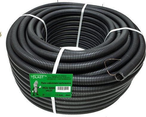 TT Plast Rurka karbowana peszel FI-20/16 PPL + pilot 25m