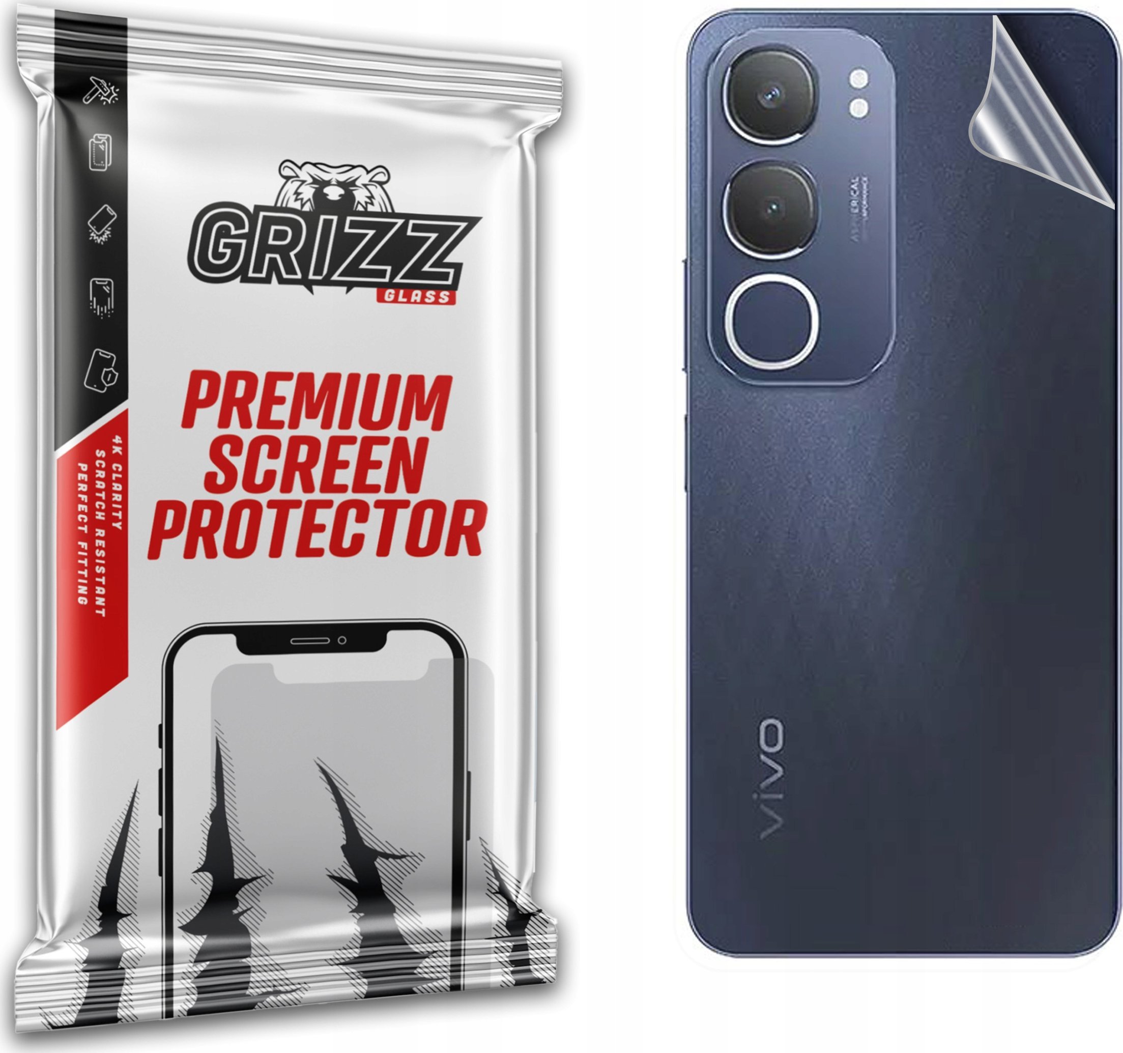 Folia na tył GrizzGlass SatinSkin do Vivo Y29