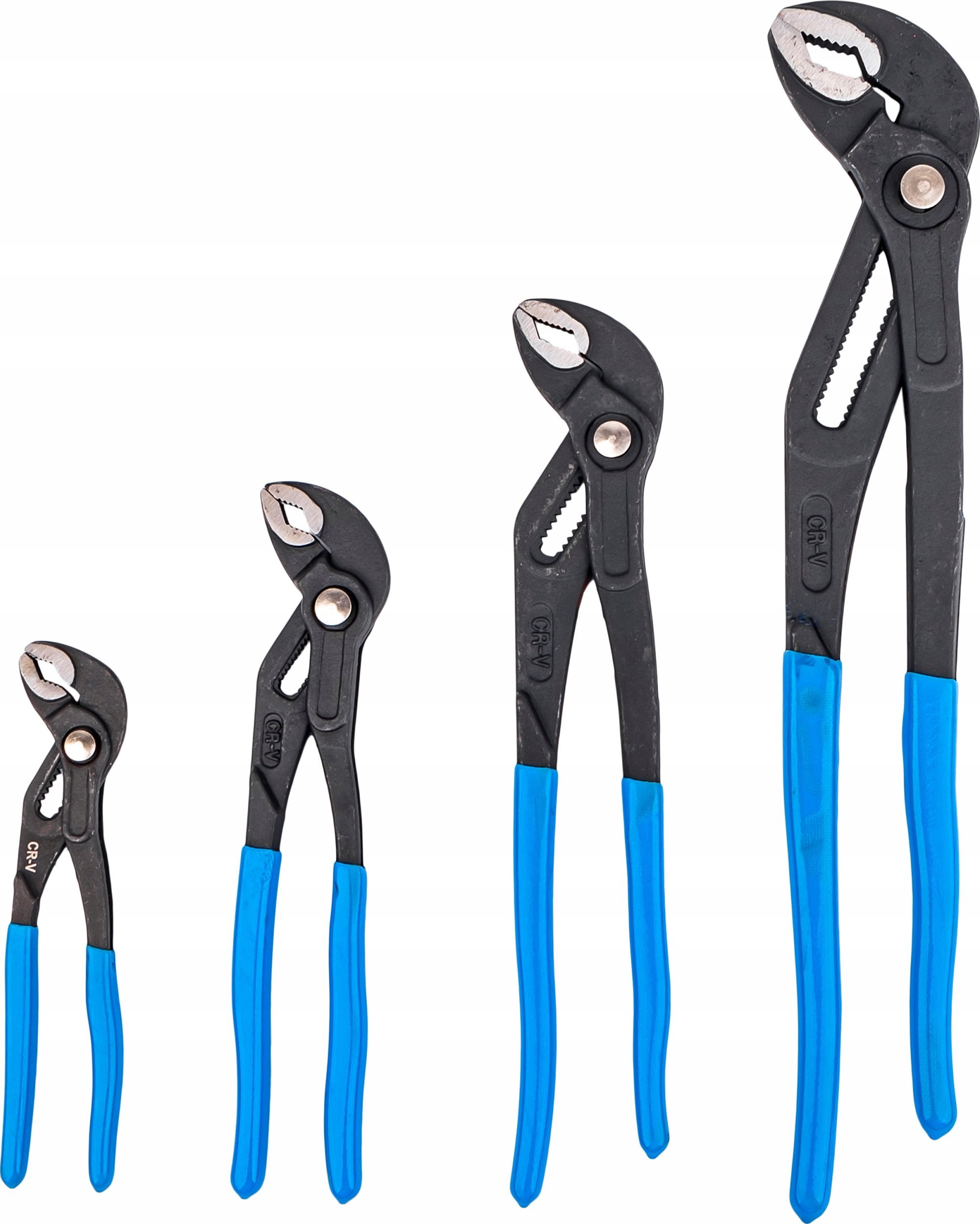 Geko Zestaw szczypiec nastawnych do rur 4el. 175mm-400mm CRV (10)