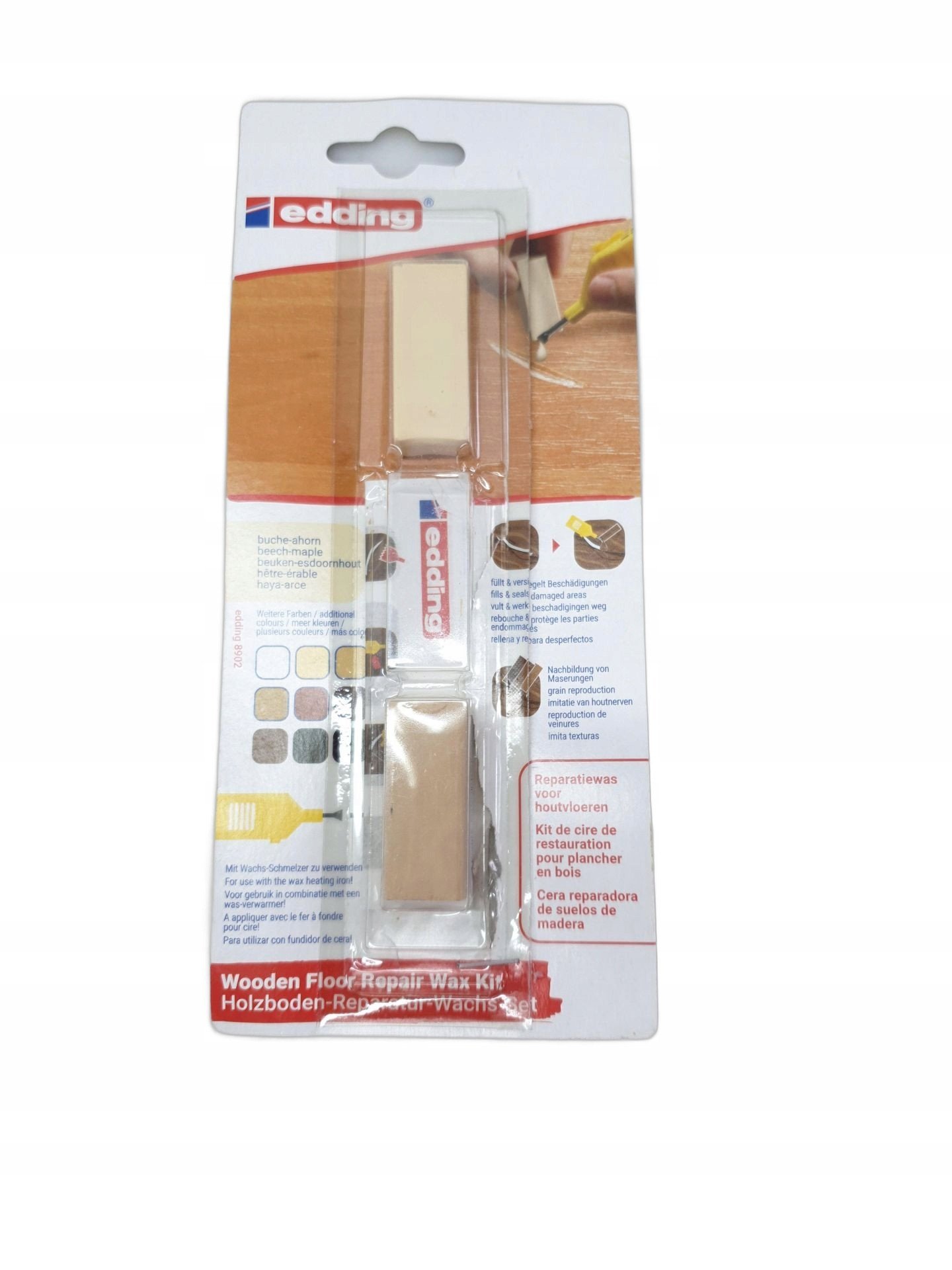 8902 4-8902-1-4611 Holzboden Reparaturwachsset Buche Ahorn (4-8902-1-4611)