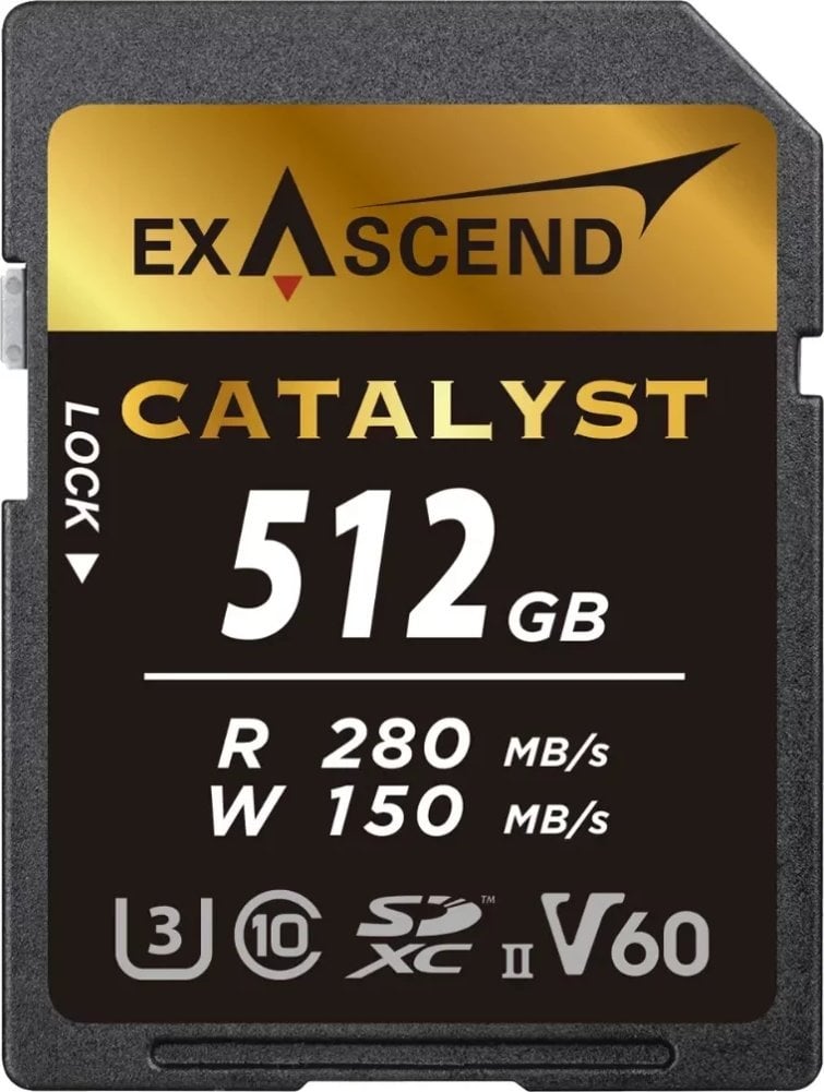Karta ExAscend Catalyst SDXC 512 GB Class 10 UHS-II/U3 V60 (EX512GSDV60)