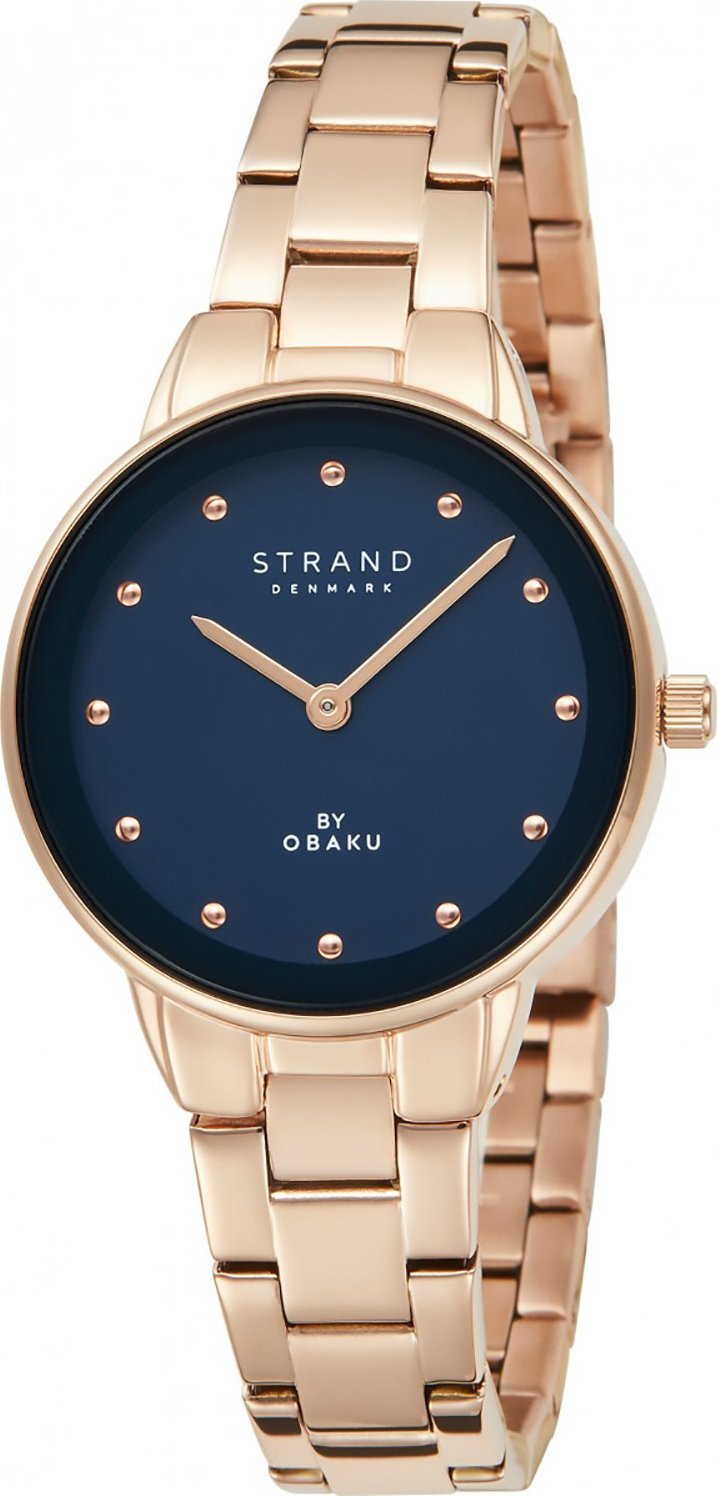 Zegarek Strand Zegarek damski Strand S750LXVLSV różowe złoto