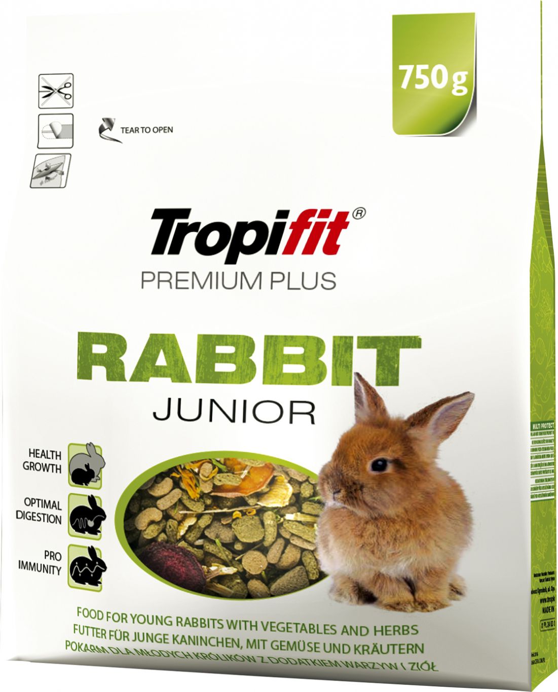 Tropical TROPIFIT PREMIUM PLUS - POKARM DLA KRÓLIKÓW JUNIOR 750g