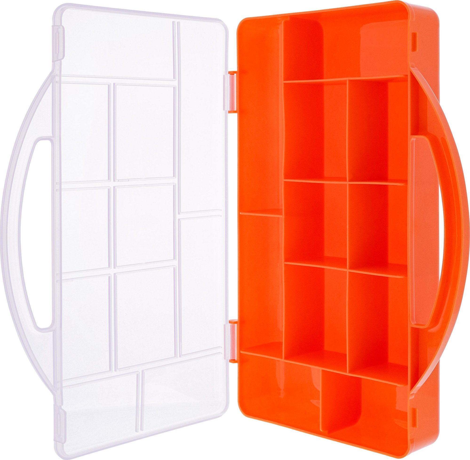 InLine® Kleinteilebox, 11 Fächer, Abmessungen: 271x186x40mm, orange