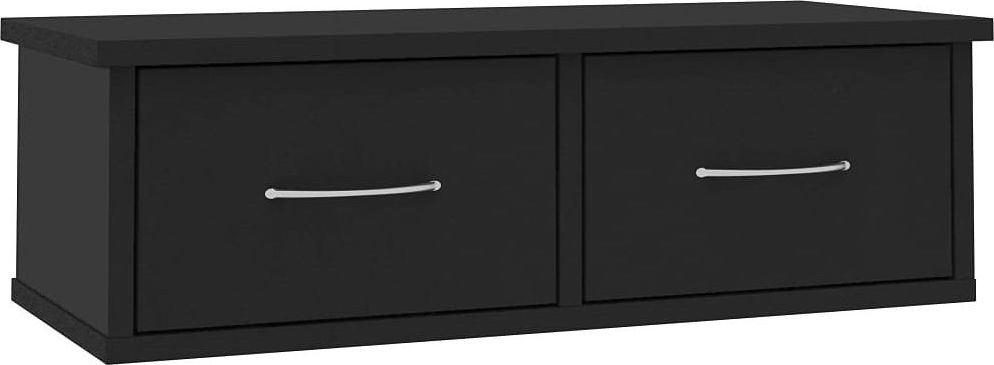 Elior Półka ścienna z szufladami Toss 2X - czarna