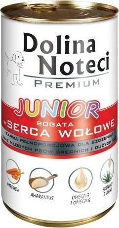 Dolina Noteci Dolina Noteci PREMIUM Junior bogata w serca wołowe 12x400g