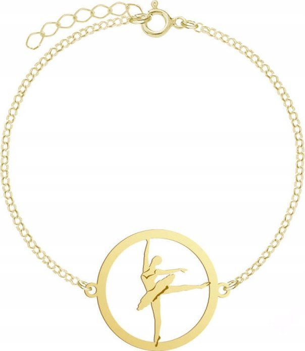Radziszewska Jewellery Pozłacana Bransoletka Baletnica Balet GRAWER