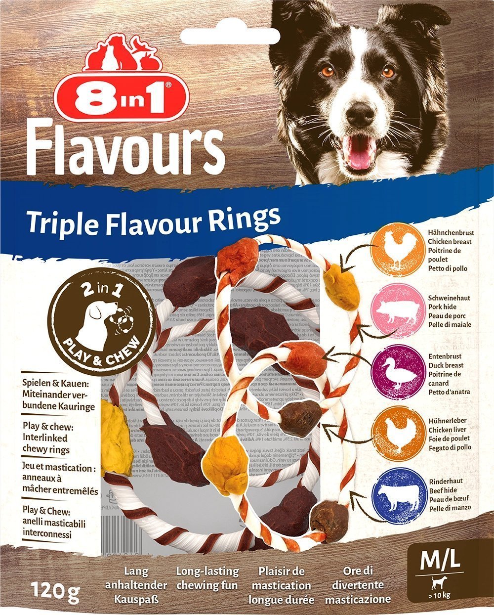 8in1 8in1 FLAVOURS Triple Flavour Rings M/L