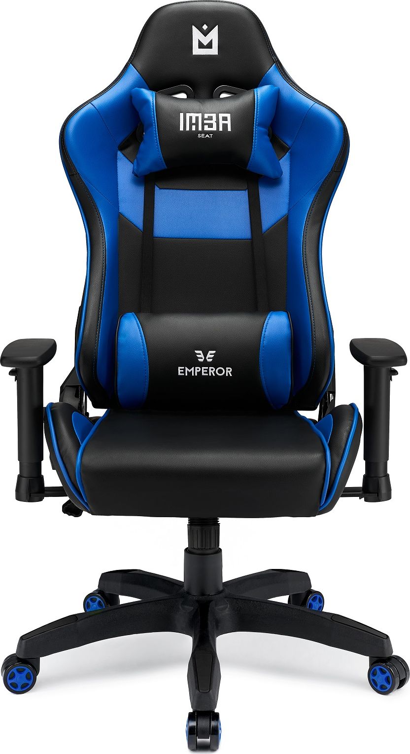 Fotel IMBA Seat Emperor czarno-niebieski