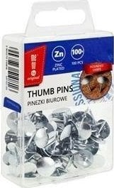 Pinezki srebrne 100szt MemoBe