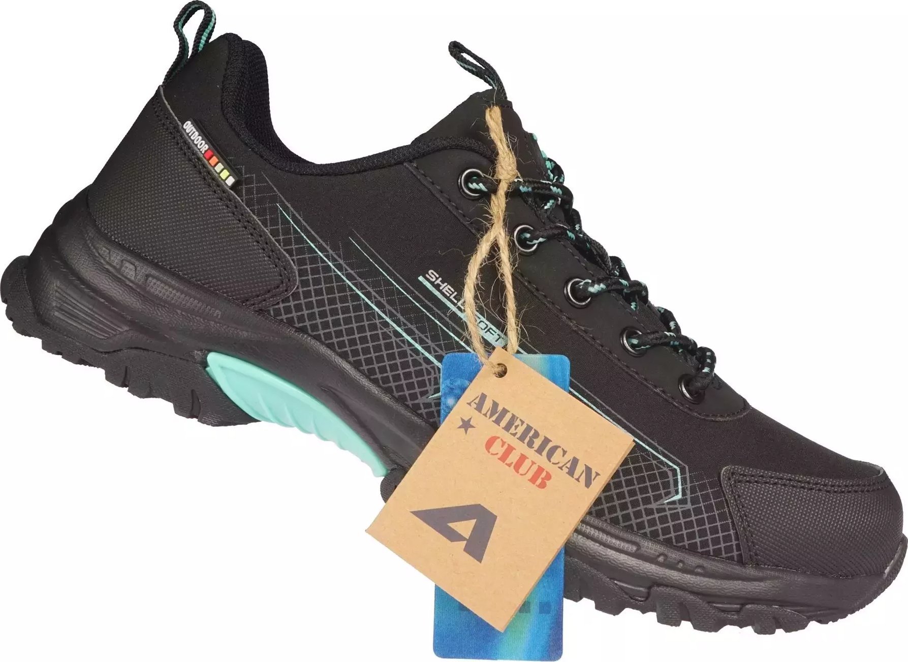 Buty trekkingowe damskie American Club Damskie buty trekkingowe American Club DWT-178/24 czarne 36