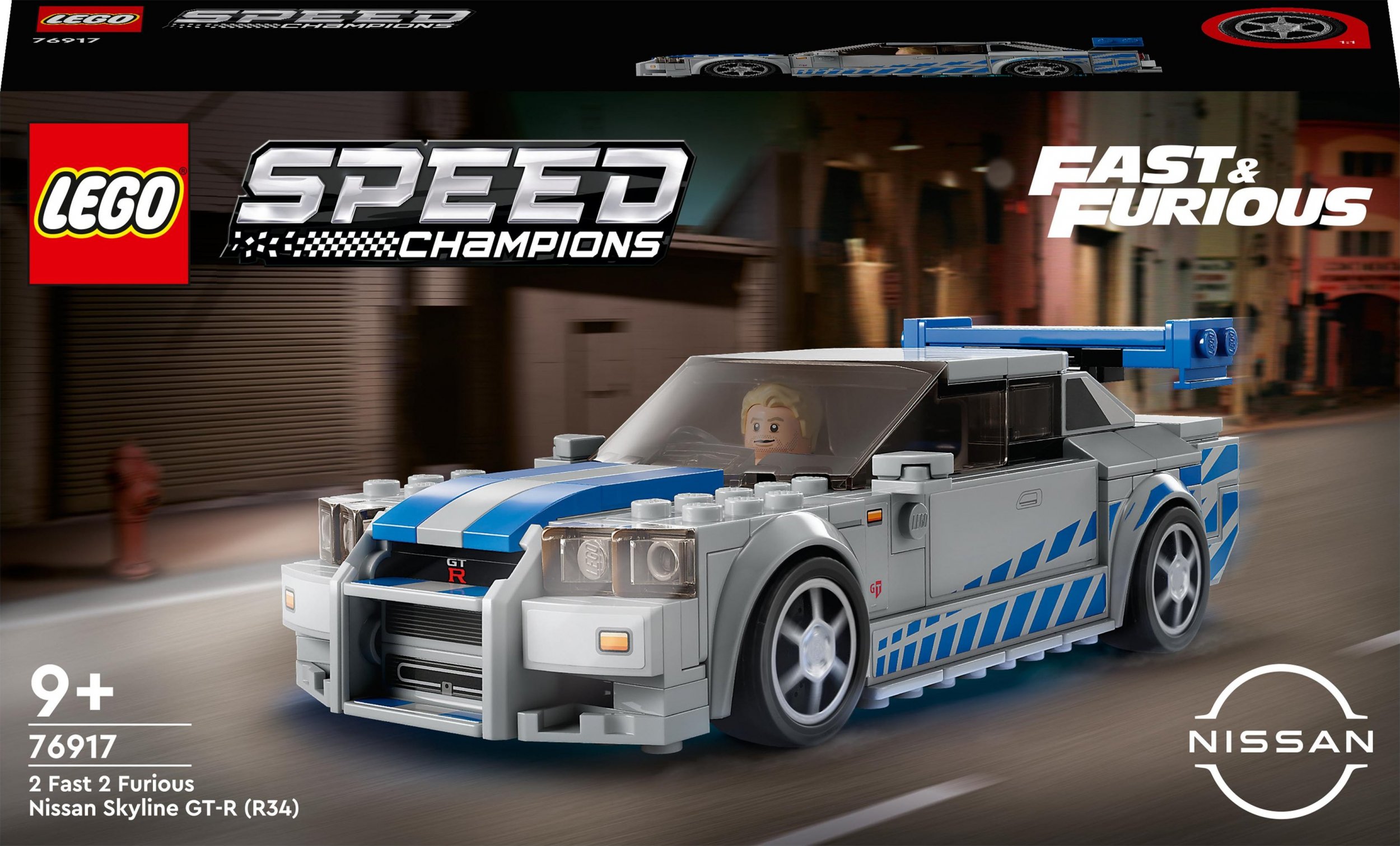 LEGO Speed Champions Nissan Skyline GT-R (R34) z filmu „Za szybcy, za wściekli” (76917)