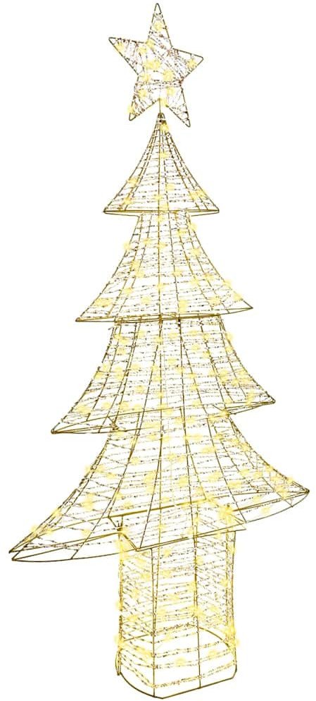 vidaXL Choinka z 240 diodami LED Ciepła biel 180 cm PET