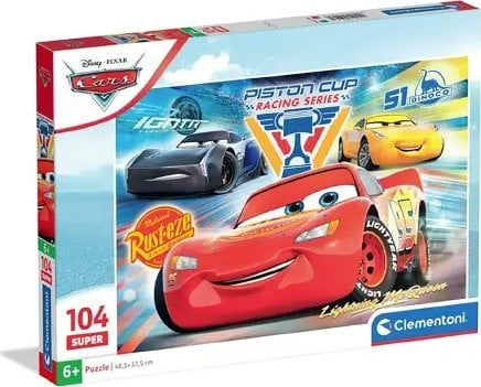 Clementoni Puzzle Super Auta 104 elementy (25047)