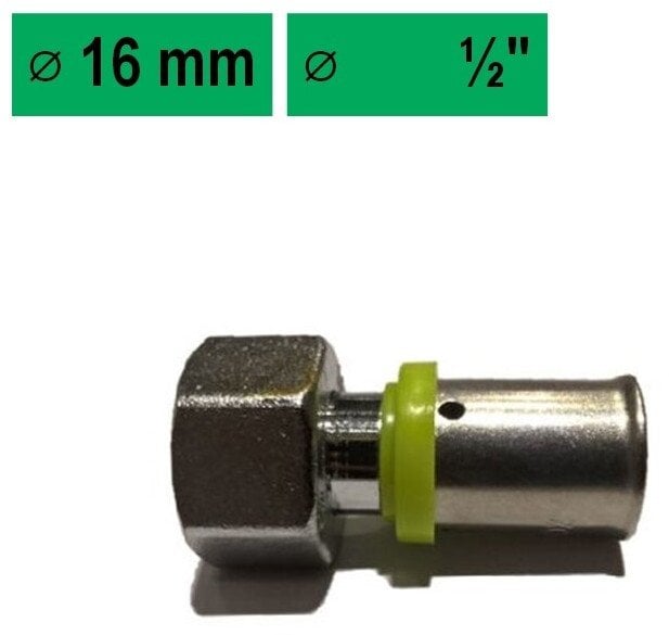 FEMALE COUPLING SWIVEL NUT 16X2,00 -1/2F