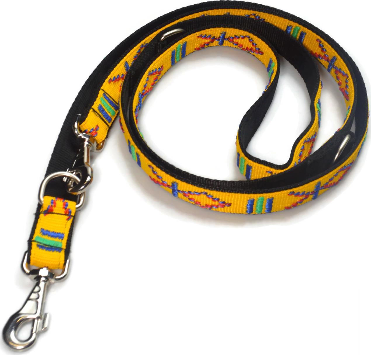 Alizoo Smycz podwójna indiańska dla dużego psa 30mm/220cm - ALIZOO