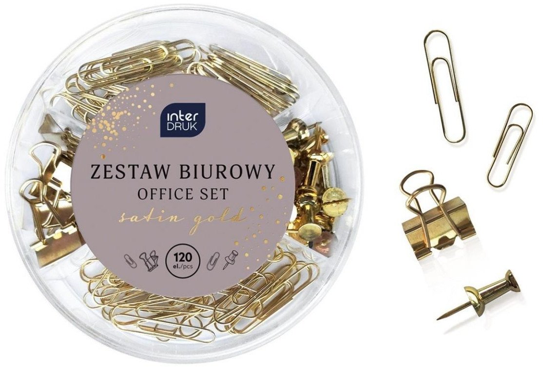 Zestaw biurowy Satin Gold 120el
