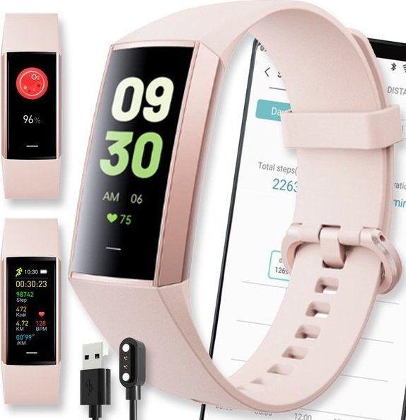 Smartband Active Band SMARTWATCH ZEGAREK PL MENU WODOODPORNY PULS C80