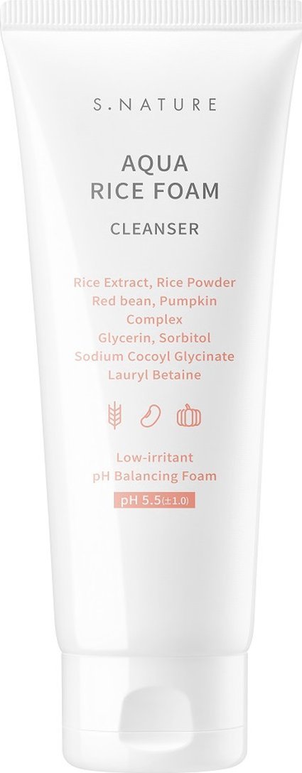S.Nature Aqua Rice Ryżowa pianka do mycia twarzy 160ml