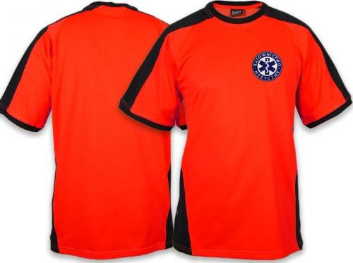 North Wind + medical Koszulka FLUO męska RATOWNICTWO MEDYCZNE niebieskie logo