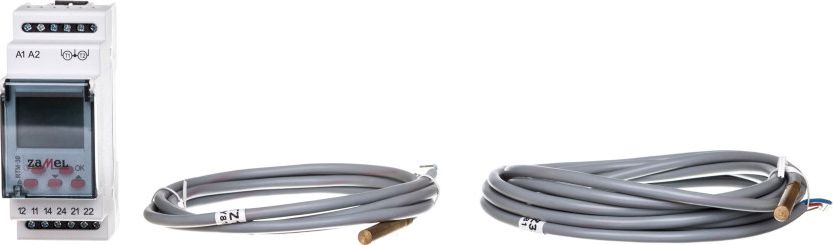 Zamel Regulator temperatury z 2 sondami 250V 16A 5-95C IP20 RTM-30/S (EXT10000117)
