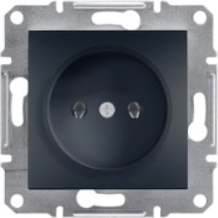Schneider Electric Gniazdo instalacyjne Asfora pojedyncze antracyt (EPH3000171)