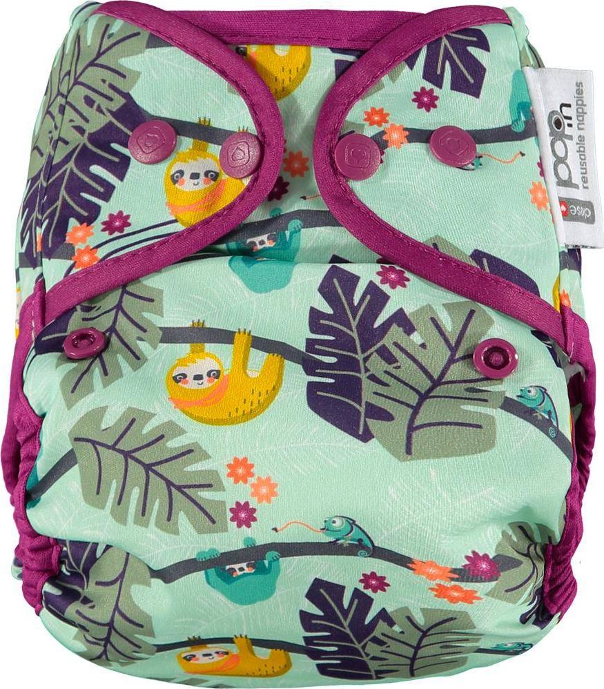 Close Caboo Otulacz, pieluszka wielorazowa z napami Sloth 3-16 kg, 1 szt.