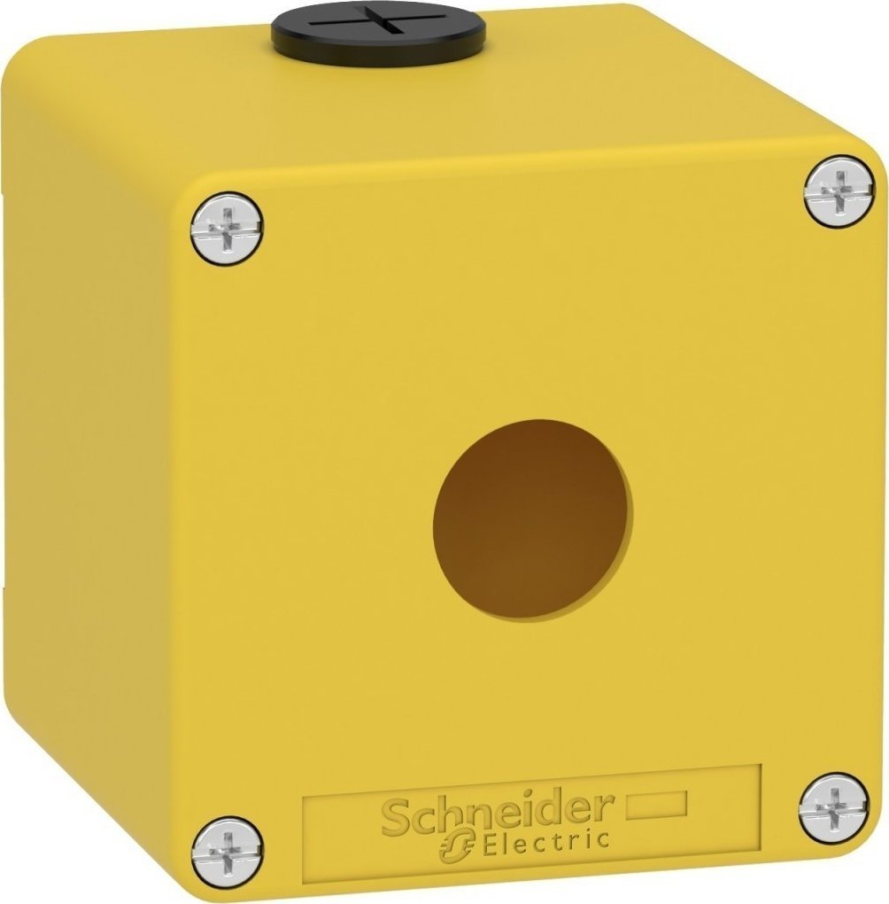 Schneider Harmony XAP Kaseta sterownicza pusta żółta 1 otwór XAPK1501