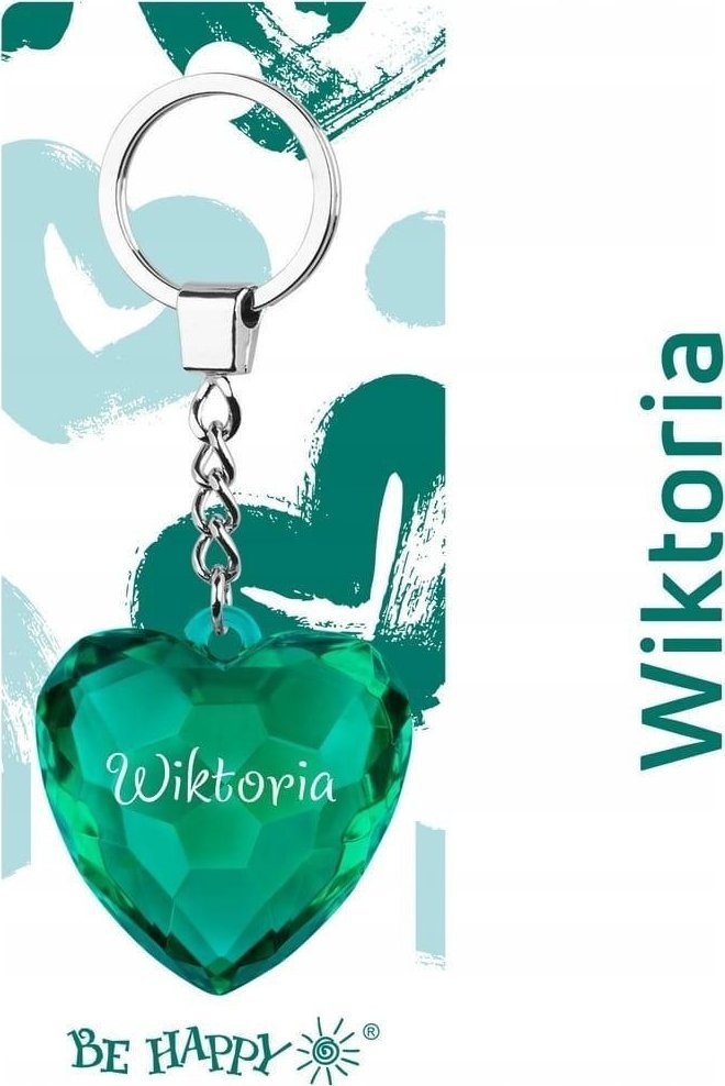 Brelok serce Wiktoria