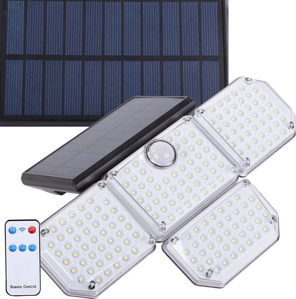 Verk Lampa solarna 181 led z czujnikiem ruchu zmierzchu + pilot ogrodowa uliczna Lampa solarna 181 led z czujnikiem ruchu zmierzchu + pilot ogrodowa u