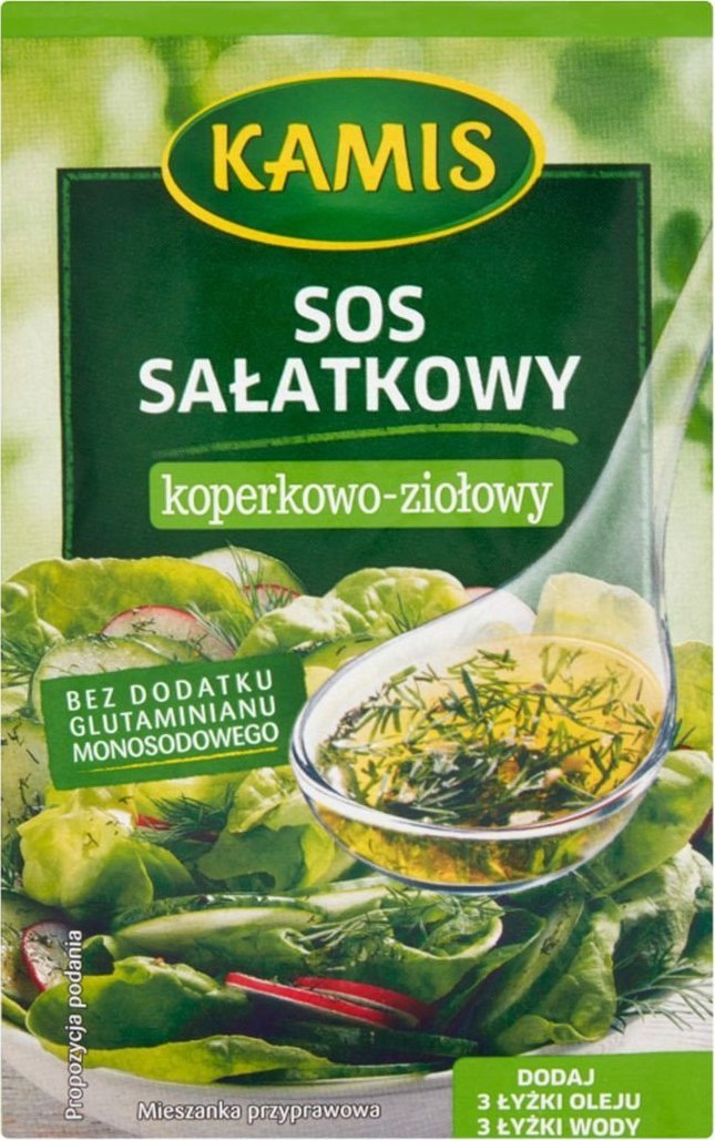 Kamis Kamis Sos sałatkowy koperkowo-ziołowy Mieszanka przyprawowa 8 g