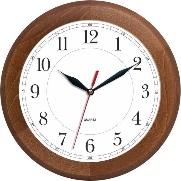 Atrix Drewniany zegar ścienny Atrix ATW301A CD 30 cm uniwersalny