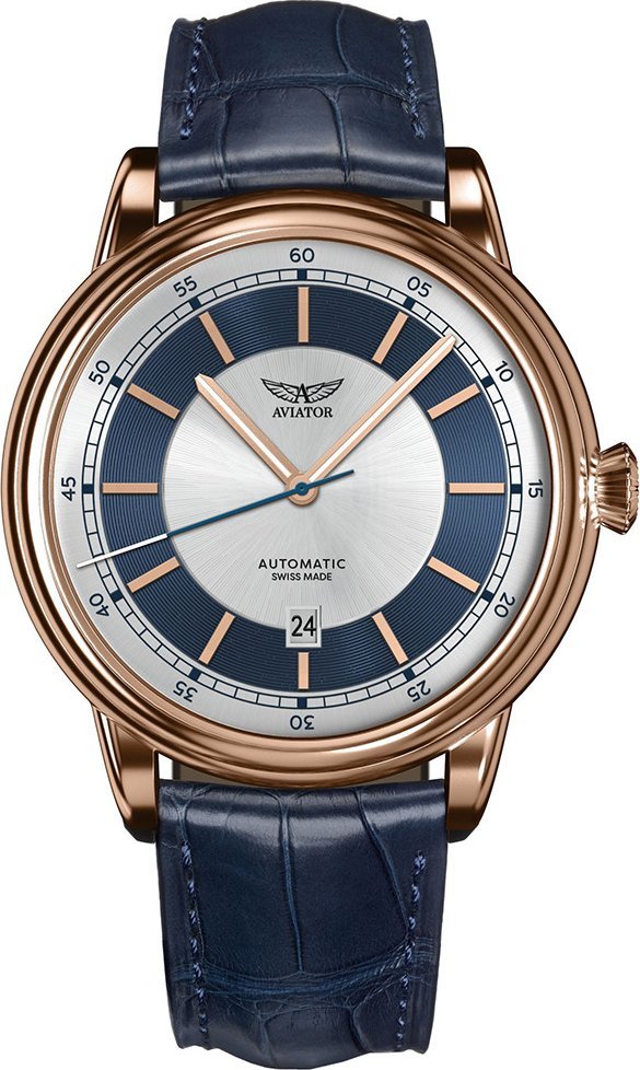 Zegarek Aviator Zegarek męski Aviator V.3.32.2.270.4 niebieski